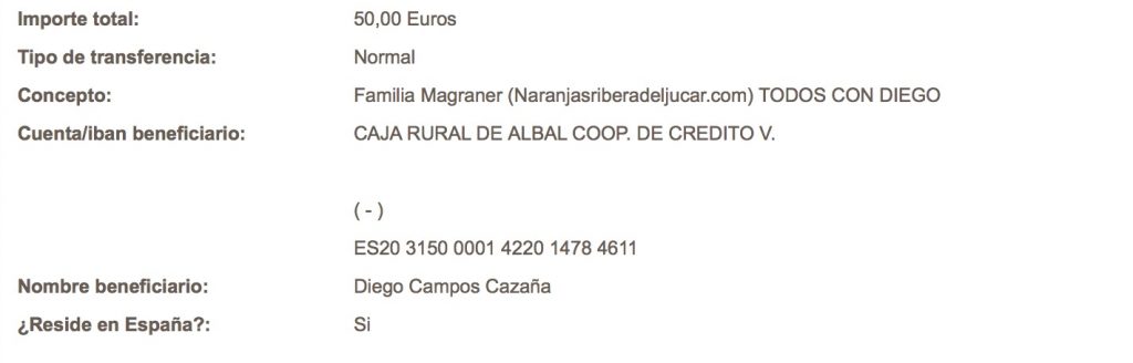 TODOS-CON-DIEGO-cuenta-bancaria-caja-rural-aportación-solidaridad